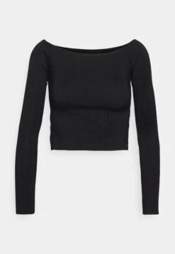 Offshoulder Basic- Jersey De Punto - Black -Even&Odd 1b3fbc791afd44cb84625a8305ac4049