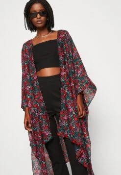 Even&Odd Floral - Chaqueta Fina - Red -Even&Odd 352430b06d554cd7b2369f1eeefda106