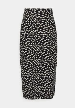 Midi Straight High Skirt - Falda De Tubo - Black/White -Even&Odd 363ee1e2002a4dabbfc9a76531e3609c