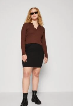 2 Pack- Minifalda - Black/Khaki 13 2 Pack- Minifalda - Black/Khaki -Even&Odd 3d65981293484dc29c1fa41668b75248