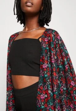 Even&Odd Floral - Chaqueta Fina - Red -Even&Odd 59d2fda17eaa4be692108583b0911039