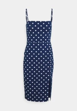 Even&Odd Strappy Mini Bodycon Dress- Vestido Ligero - Blue/White -Even&Odd 6cc729deed664346861f07732e85cacd