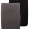 Even&Odd 2 Pack - Minifalda - Grey/Black -Even&Odd e01c1185bfa54f5cb317f23e00733dc2