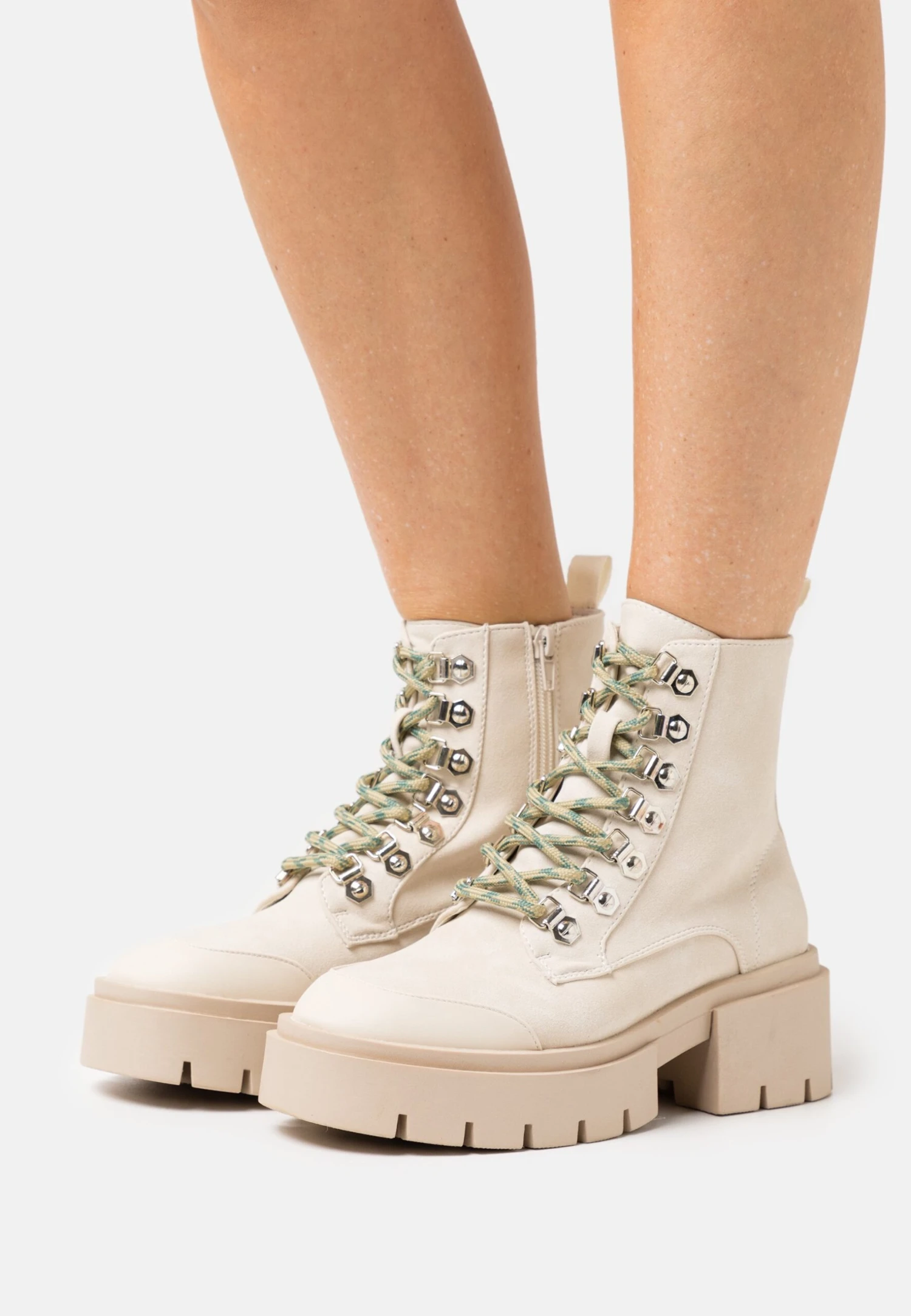 Even&Odd Winter Boot - Botines Con Cordones - Beige 3 Even&Odd Winter Boot - Botines Con Cordones - Beige