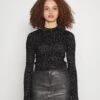 Even&Odd Lurex - Jersey De Punto - Black -Even&Odd e7255bb6b6654b0d97202343bd3fc81f