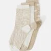 Even&Odd 3 Pack - Calcetines - Beige/White -Even&Odd e817f12827db4388b599fe81b4f397a1