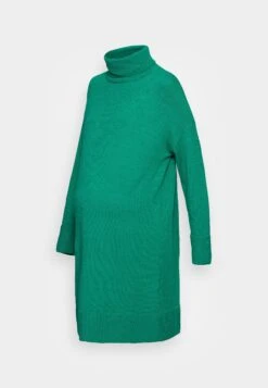 Rollkragen Basic Mini Strickkleid - Vestido De Punto - Green