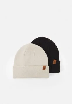Even&Odd 2 Pack - Gorro - Black/Off-White