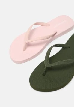 Even&Odd 2 Pack - Chanclas De Dedo - Khaki/Pink -Even&Odd ff98aaefd2c24af0b4558201d02c0025